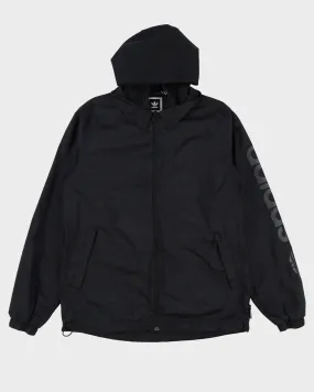 00s Adidas Black Hooded Anorak Rain Jacket - S