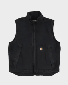 00s Carhartt Black Workwear Gilet - XL