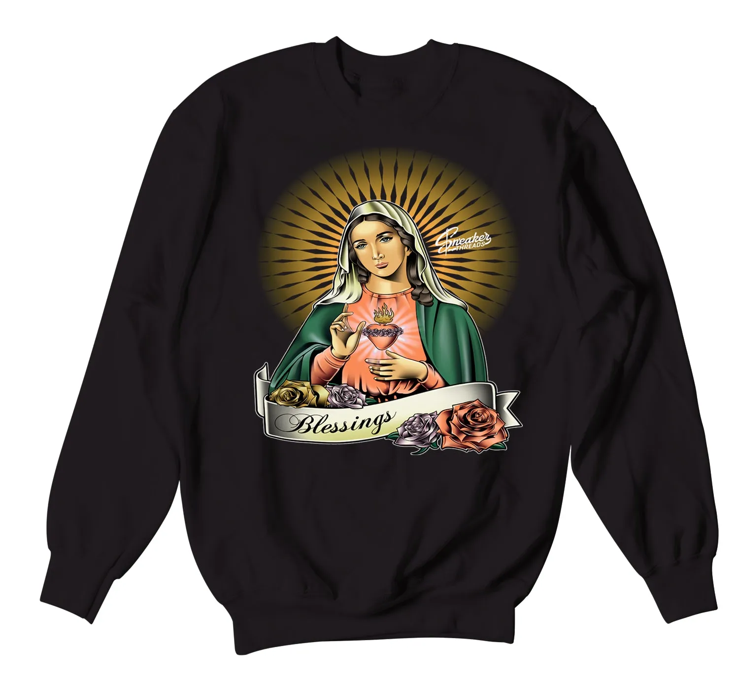 700 Wash Orange Virgin Mary Sweater