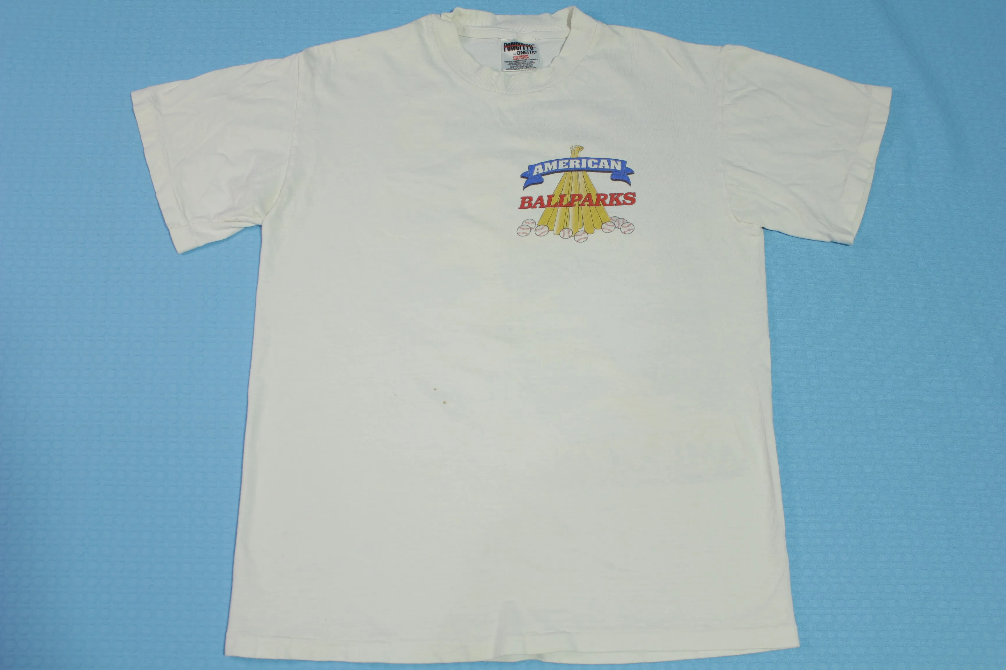 American Ballparks Vintage 90's Field of Dreams 1998 Kingdome Wrigley Baseball T-Shirt