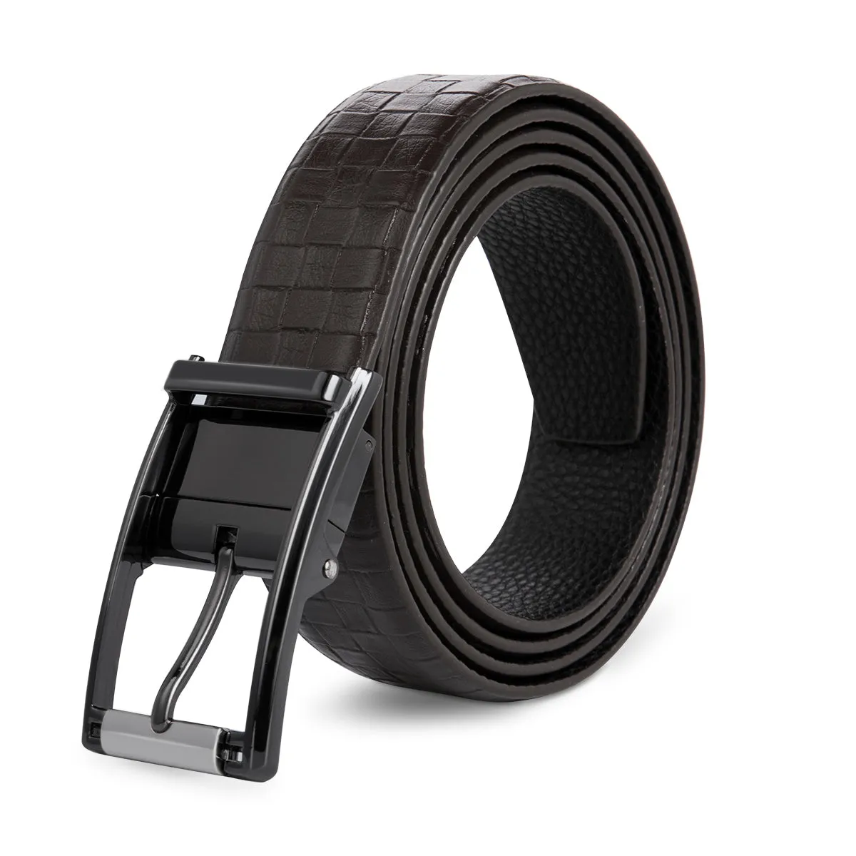 Black Reversible Japanese Pin Buckle Belt Black