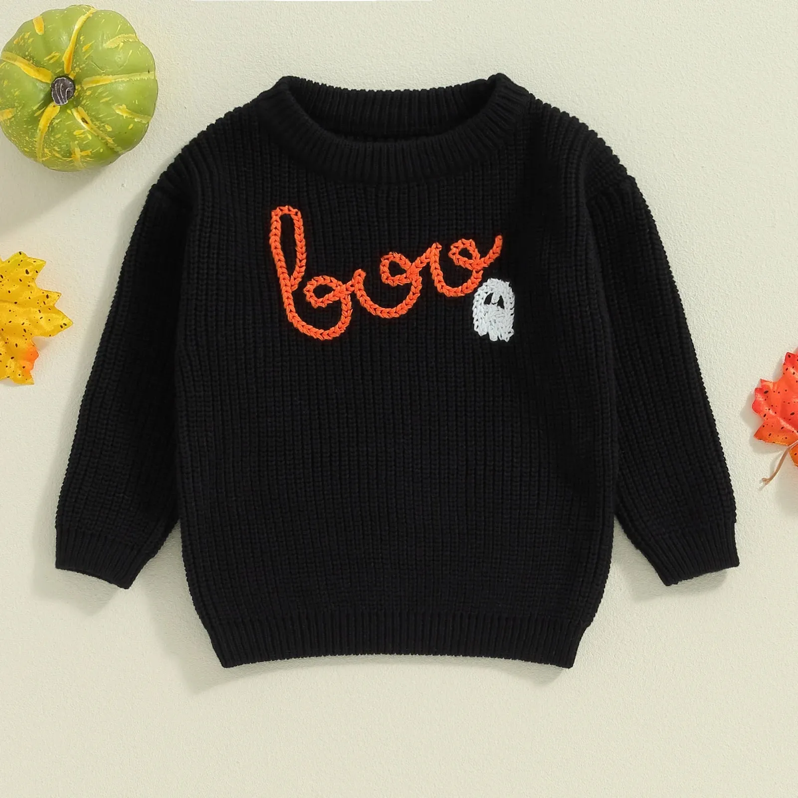 BOO! Baby Boys Girls Halloween Sweaters Ghost to 3T