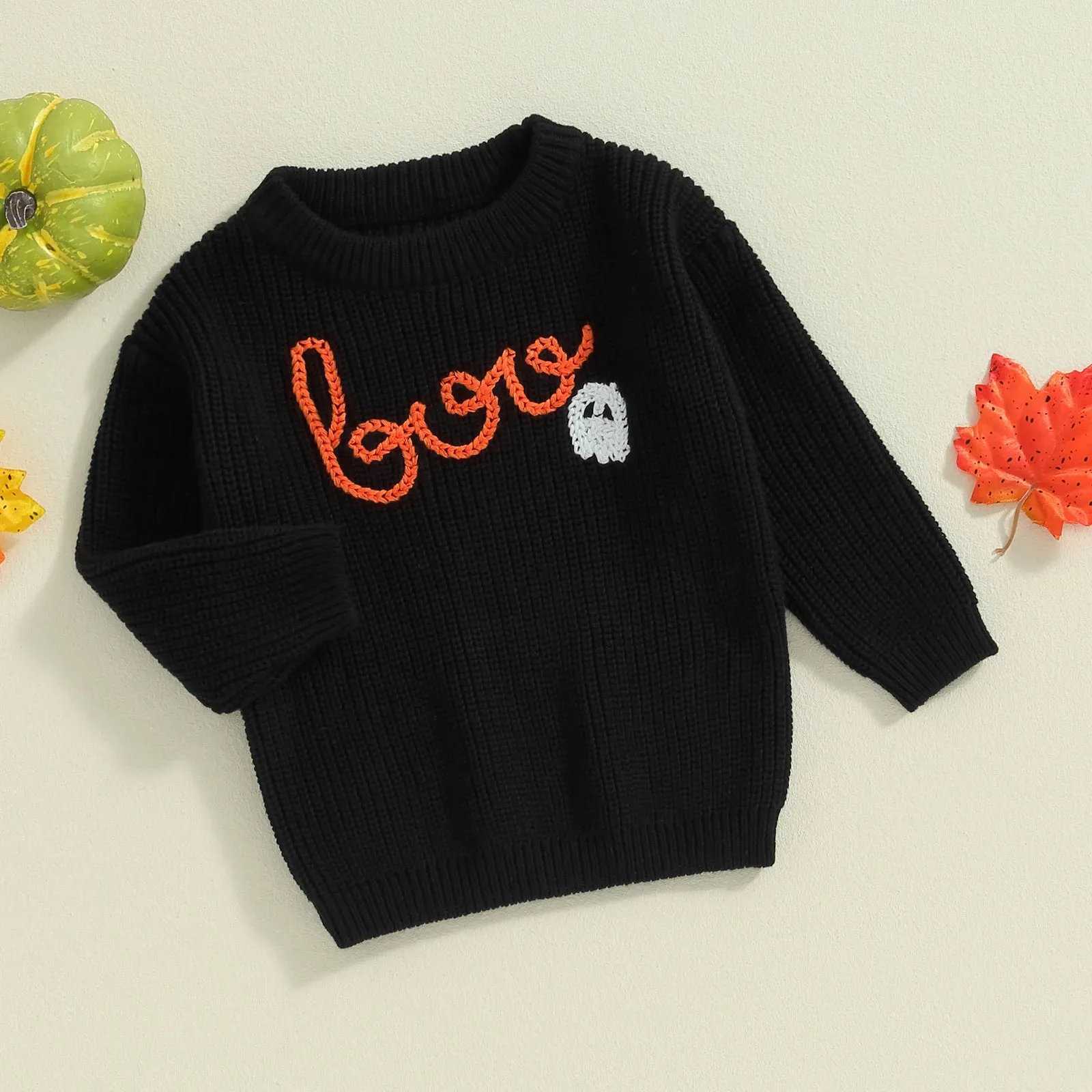 BOO! Baby Boys Girls Halloween Sweaters Ghost to 3T