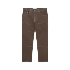 Canvas Carpenter Pants - Brown