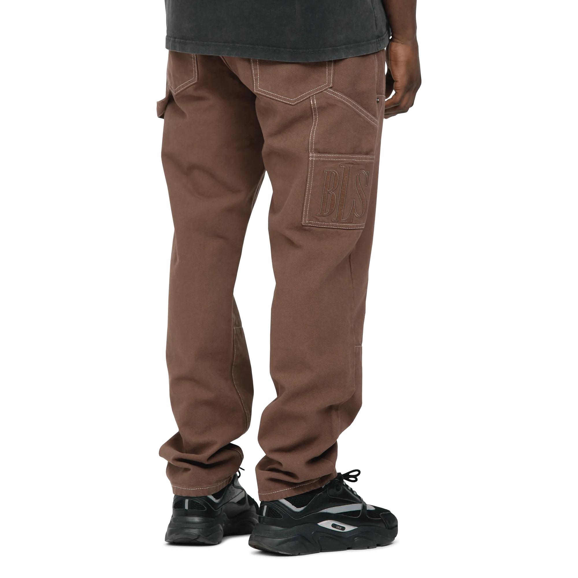 Canvas Carpenter Pants - Brown