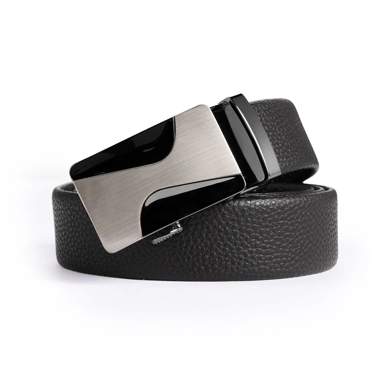 Electroplated Curve Shape Automatic Buckle Belt 4 Colors