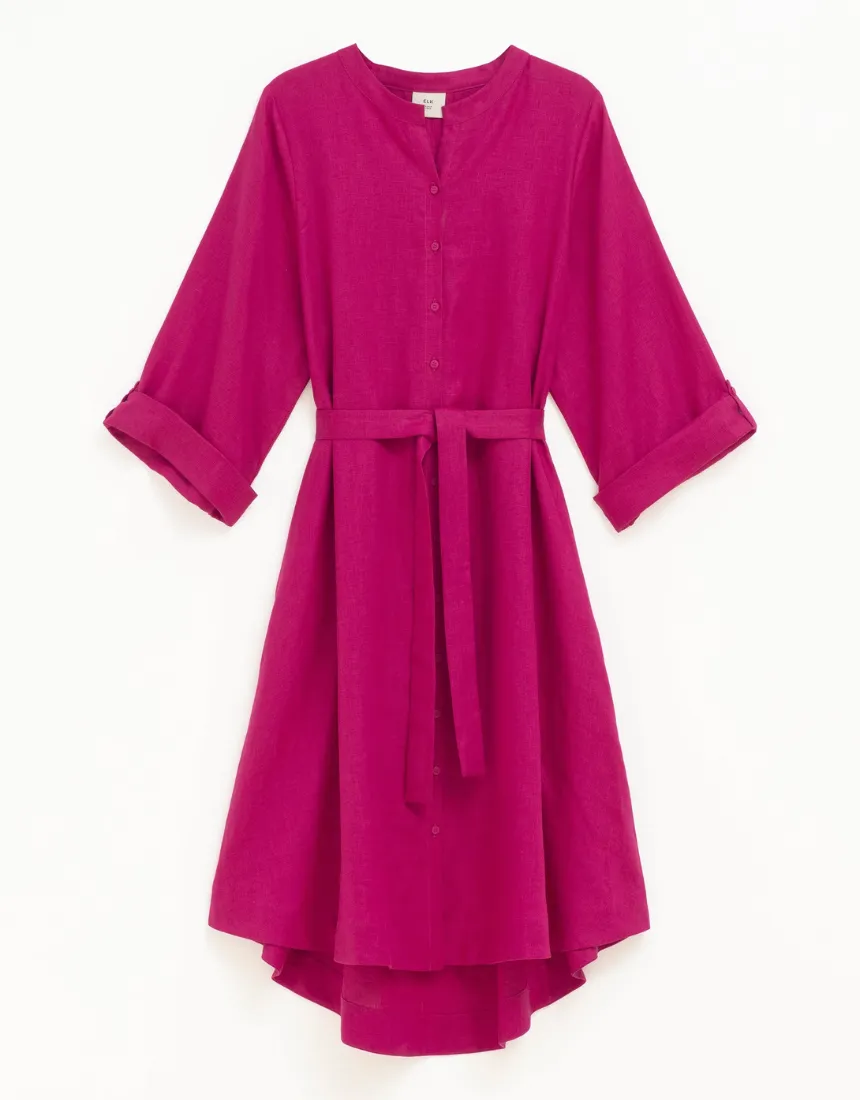 Elk - Elev Shirt Dress Bright Pink