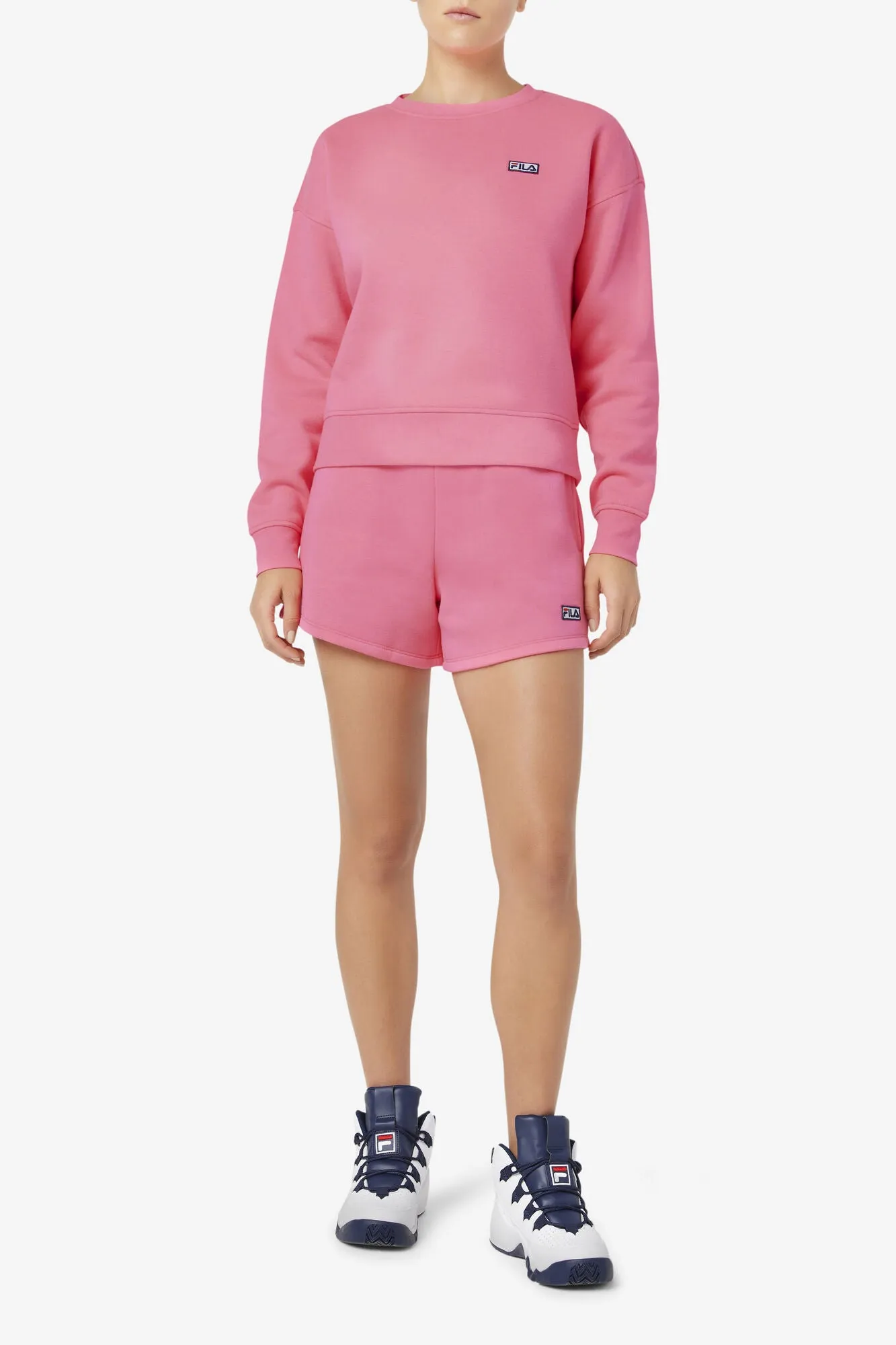 Fila Stina Crewneck Sweatshirt - Knockout Pink