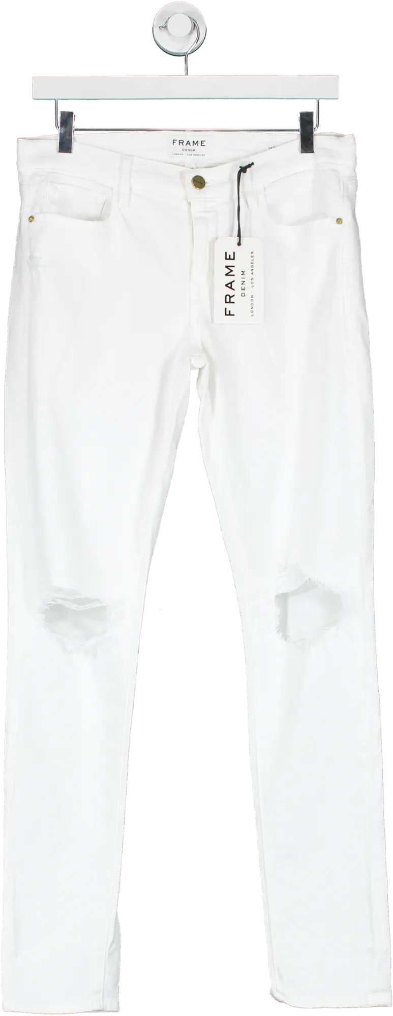 FRAME Denim Le Garcon White Boyfriend Jeans BNWT W24