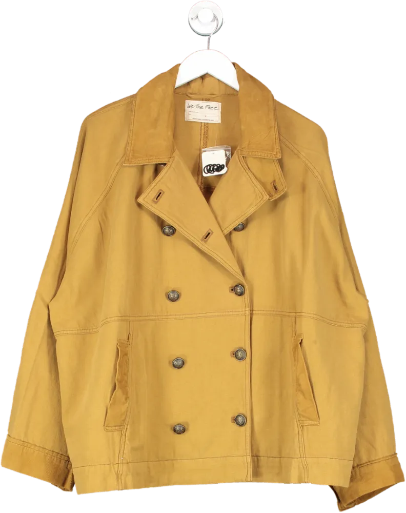 Free People Viva Surplus Jacket In Honey UK L