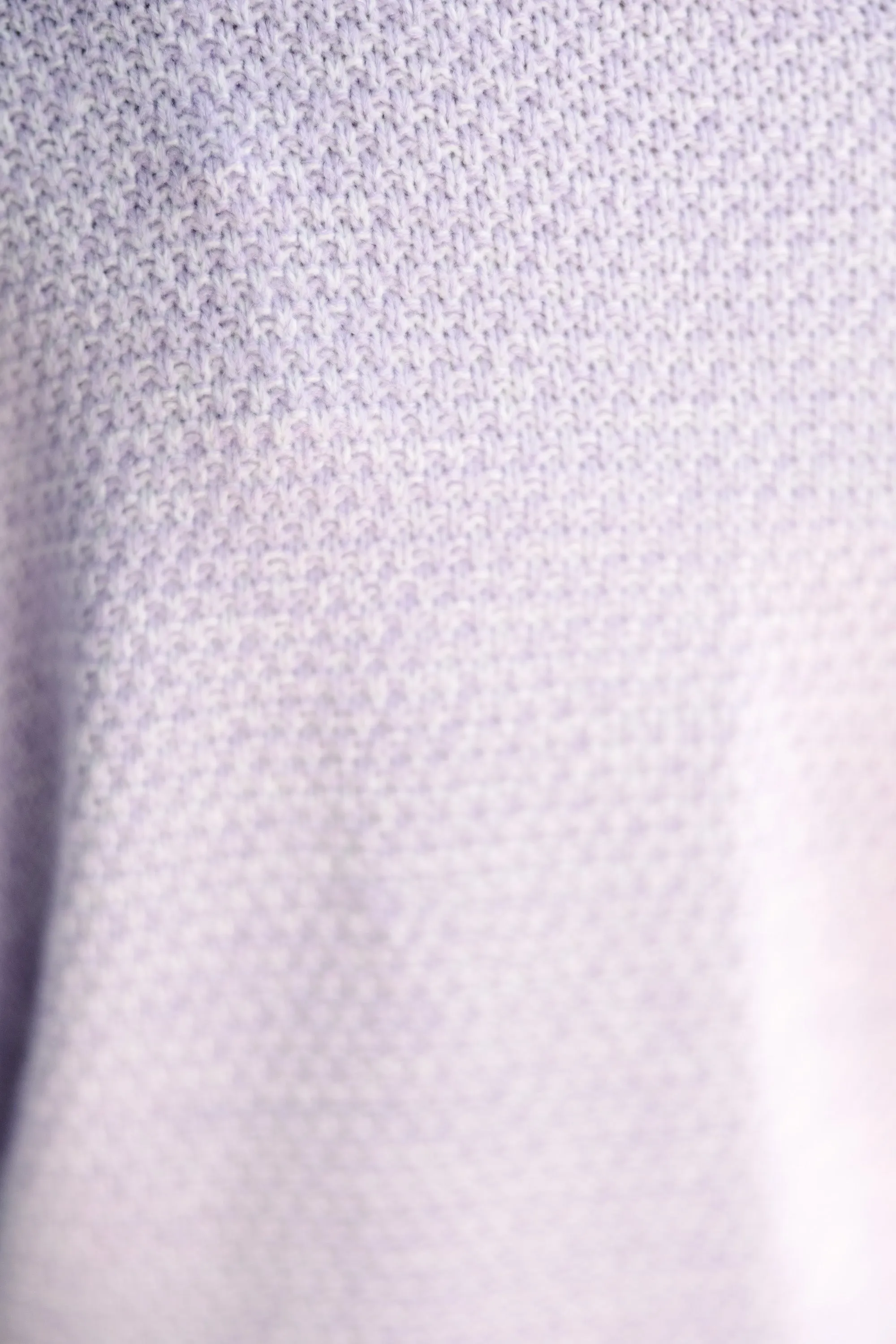 Girls: The Slouchy Lavender Purple Bubble 3/4 Sleeve Sweater