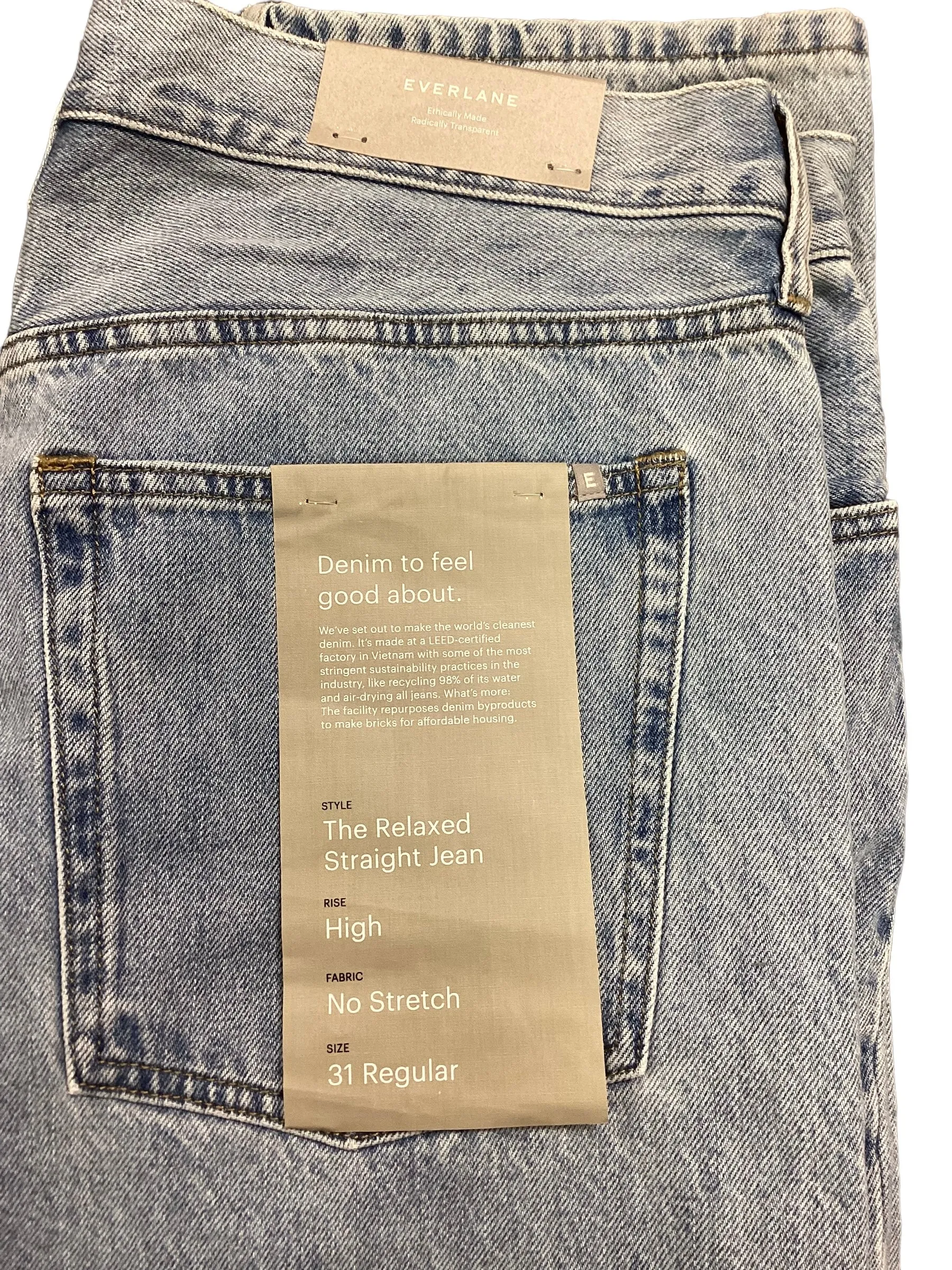 Jeans Straight By Everlane  Size: 12