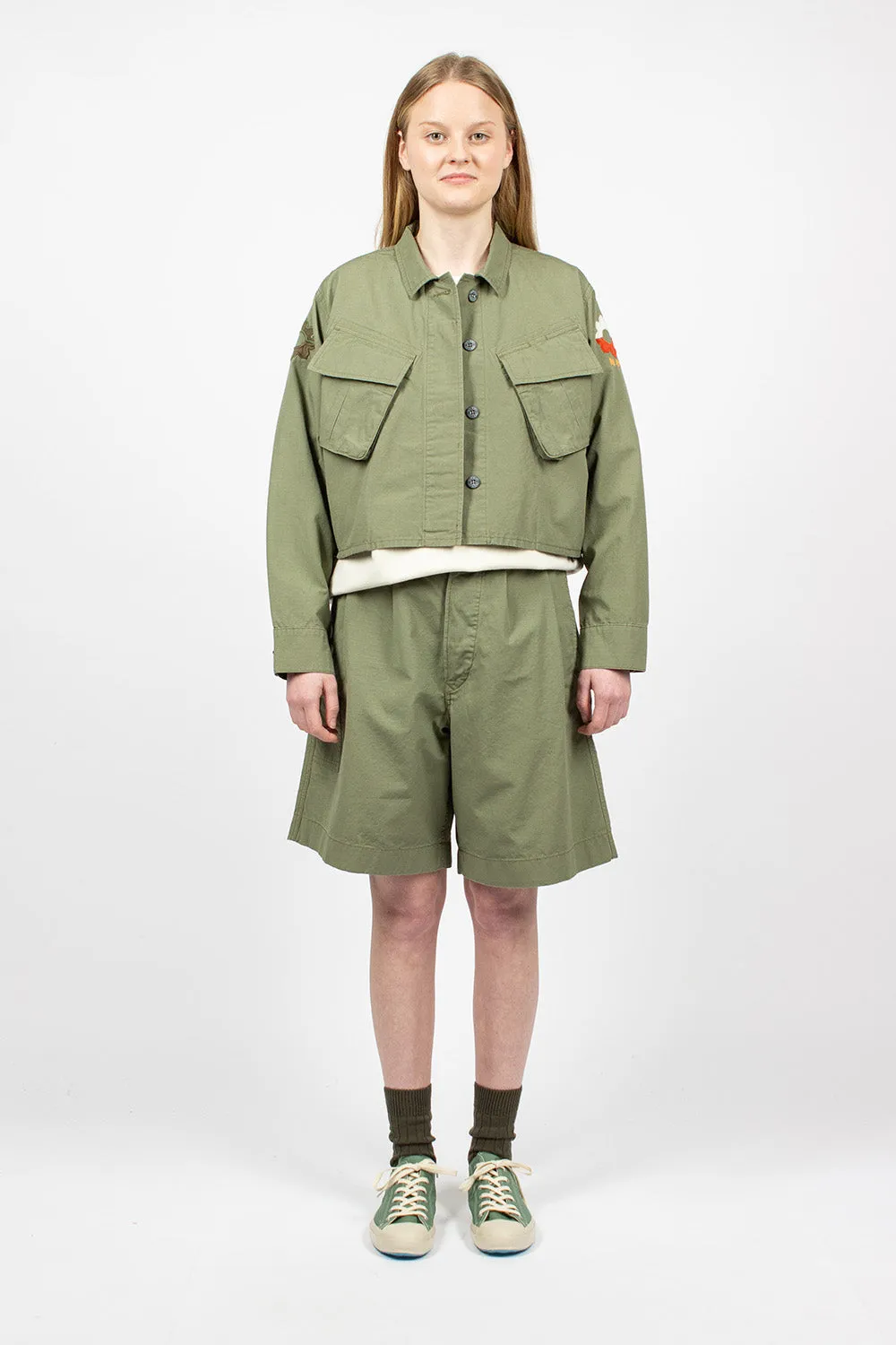 JK-50 Nam Cropped Jacket Army