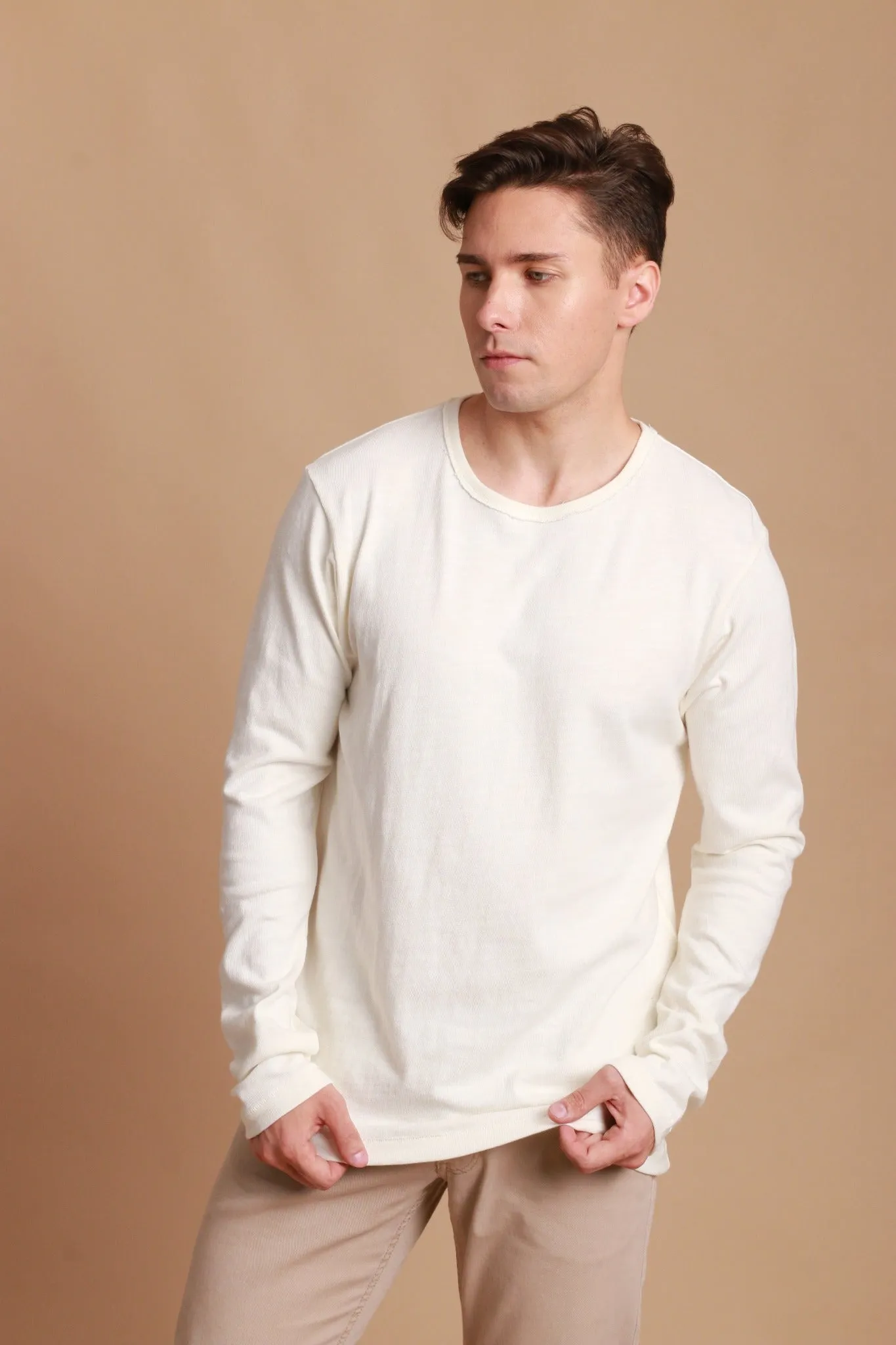 Men's Crew Neck Long Sleeve Shirt