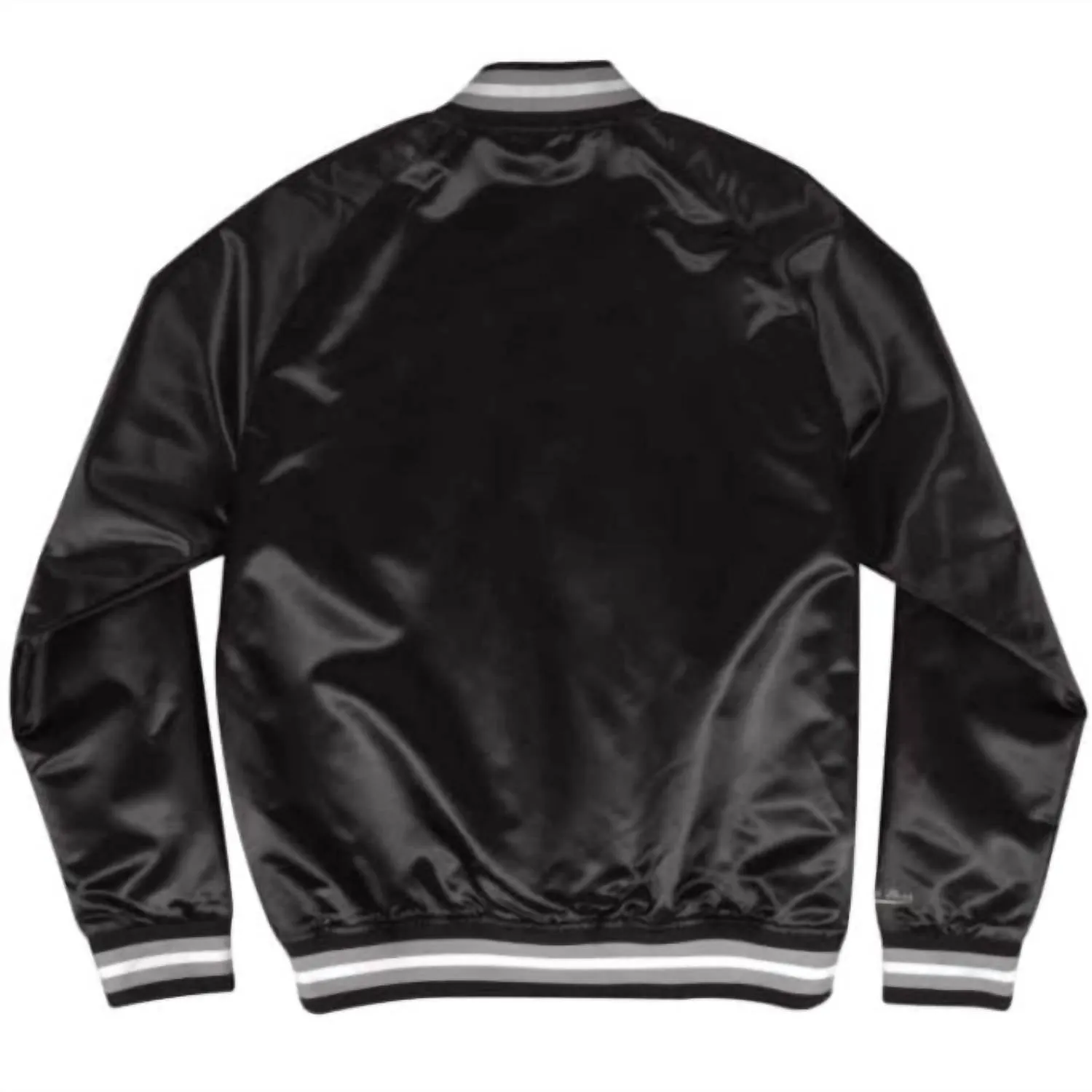 Men's Mlb Chicago White Sox Lightweight Satin Jacket In Black