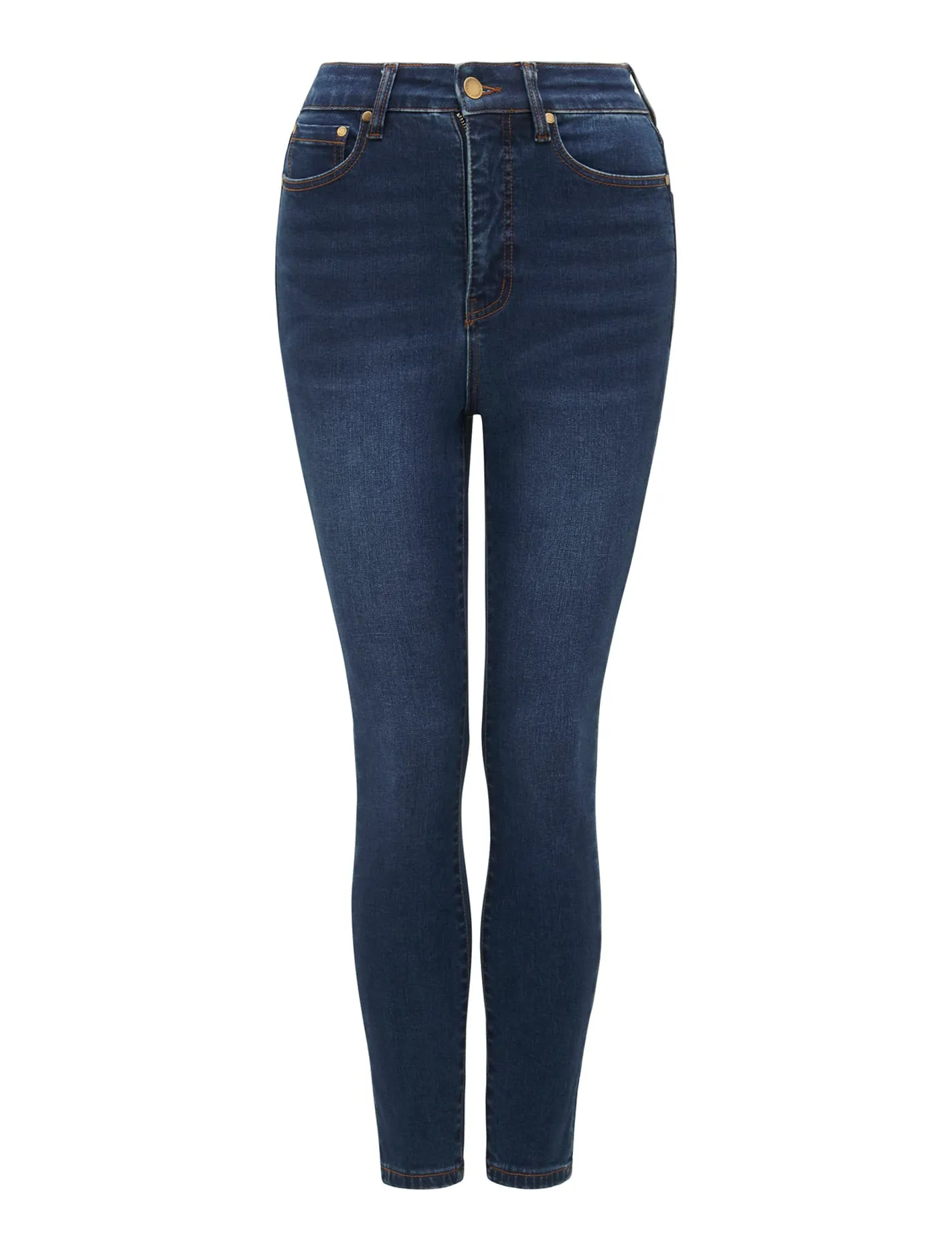 Mila Cropped High-Rise Skinny Jeans