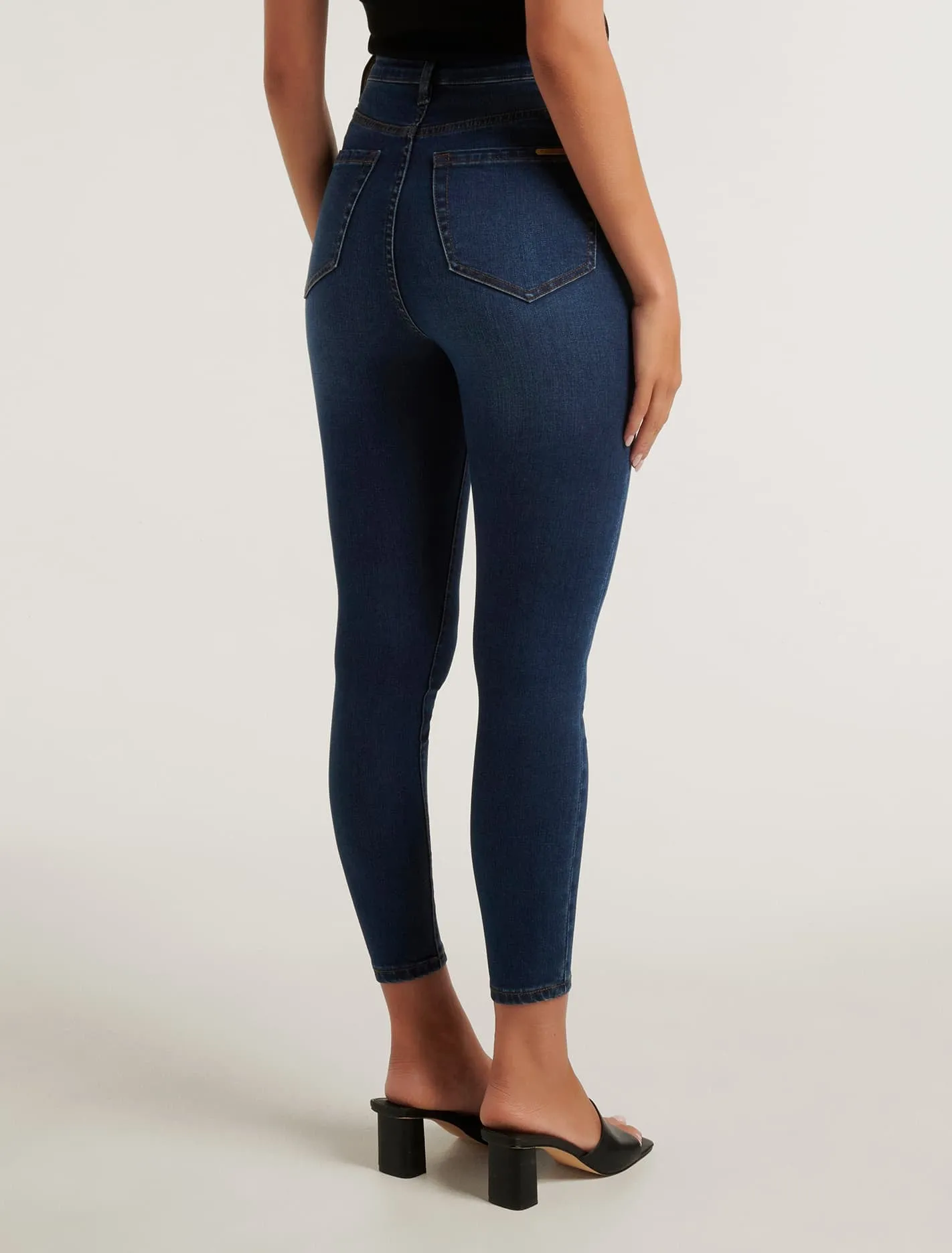 Mila Cropped High-Rise Skinny Jeans