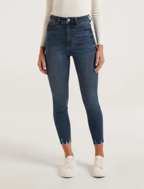 Mila Cropped High-Rise Skinny Jeans