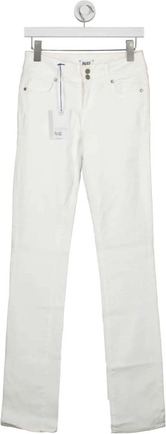 PAIGE Denim White High Waist Straight Leg Jeans BNWT W23