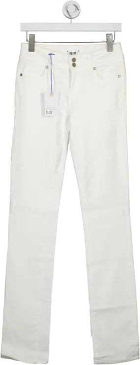 PAIGE Denim White High Waist Straight Leg Jeans BNWT W23