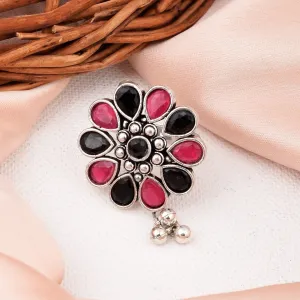 Poppy Floral Finger Ring