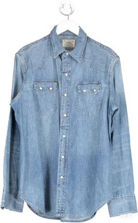 Ralph Lauren Blue Denim Look Shirt UK M