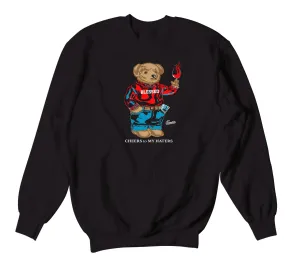 Retro 1 NC To CHI Cheers Bear Sweater