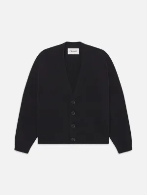 Rib Cardigan -- Black