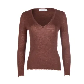 Sienna Merino Wool V-neck Sweater