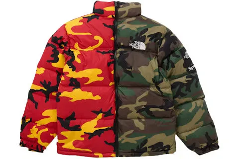 Supreme The North Face Split Nuptse Jacket Camo