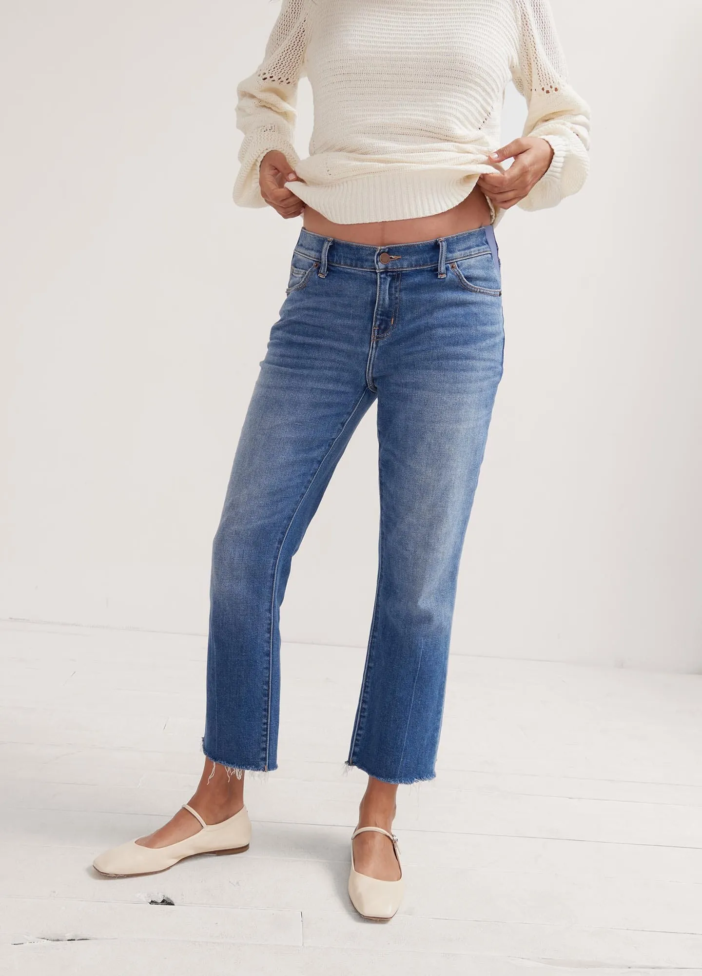 The Crop Maternity Jean