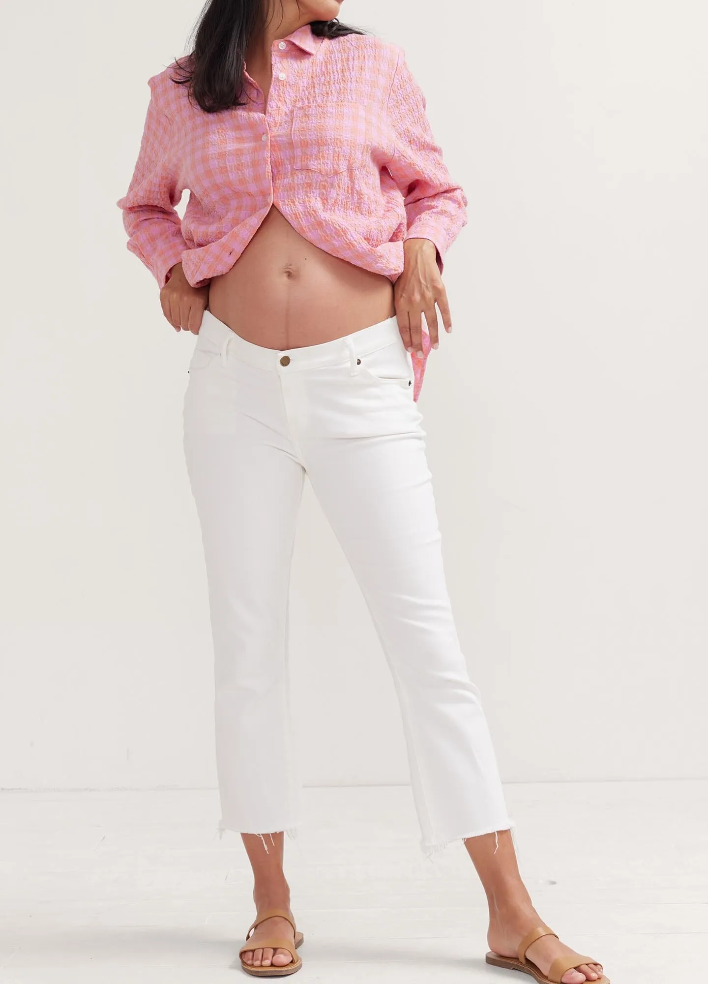 The Crop Maternity Jean