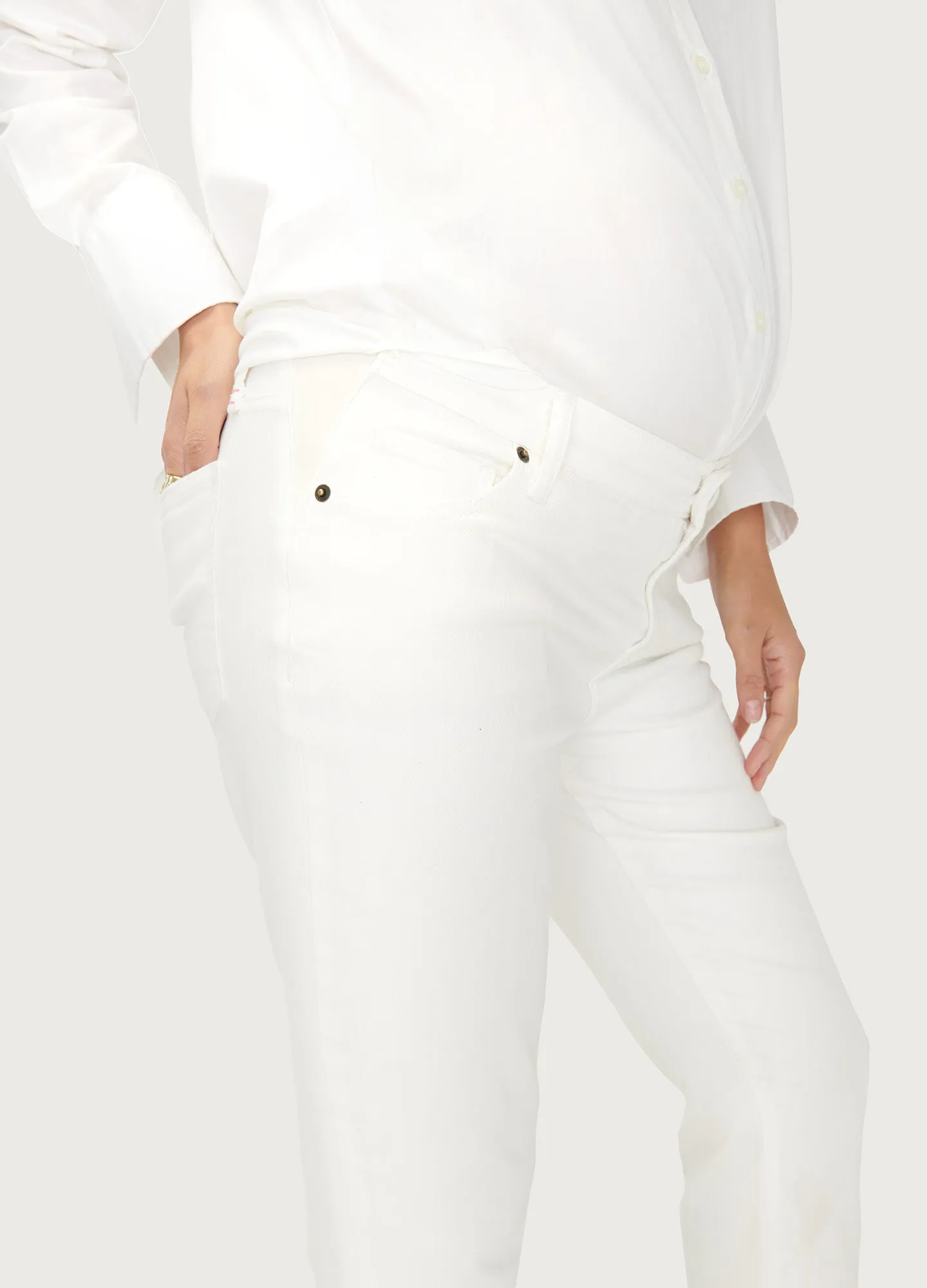 The Crop Maternity Jean