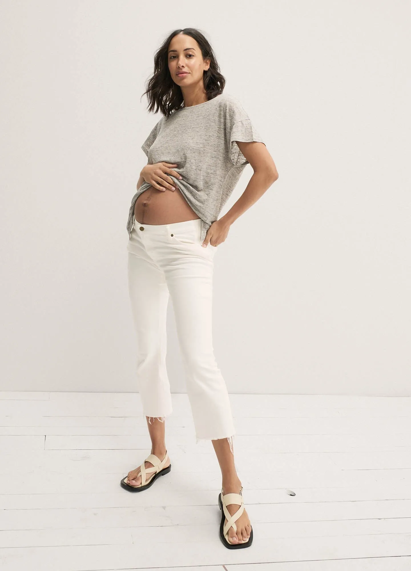 The Crop Maternity Jean