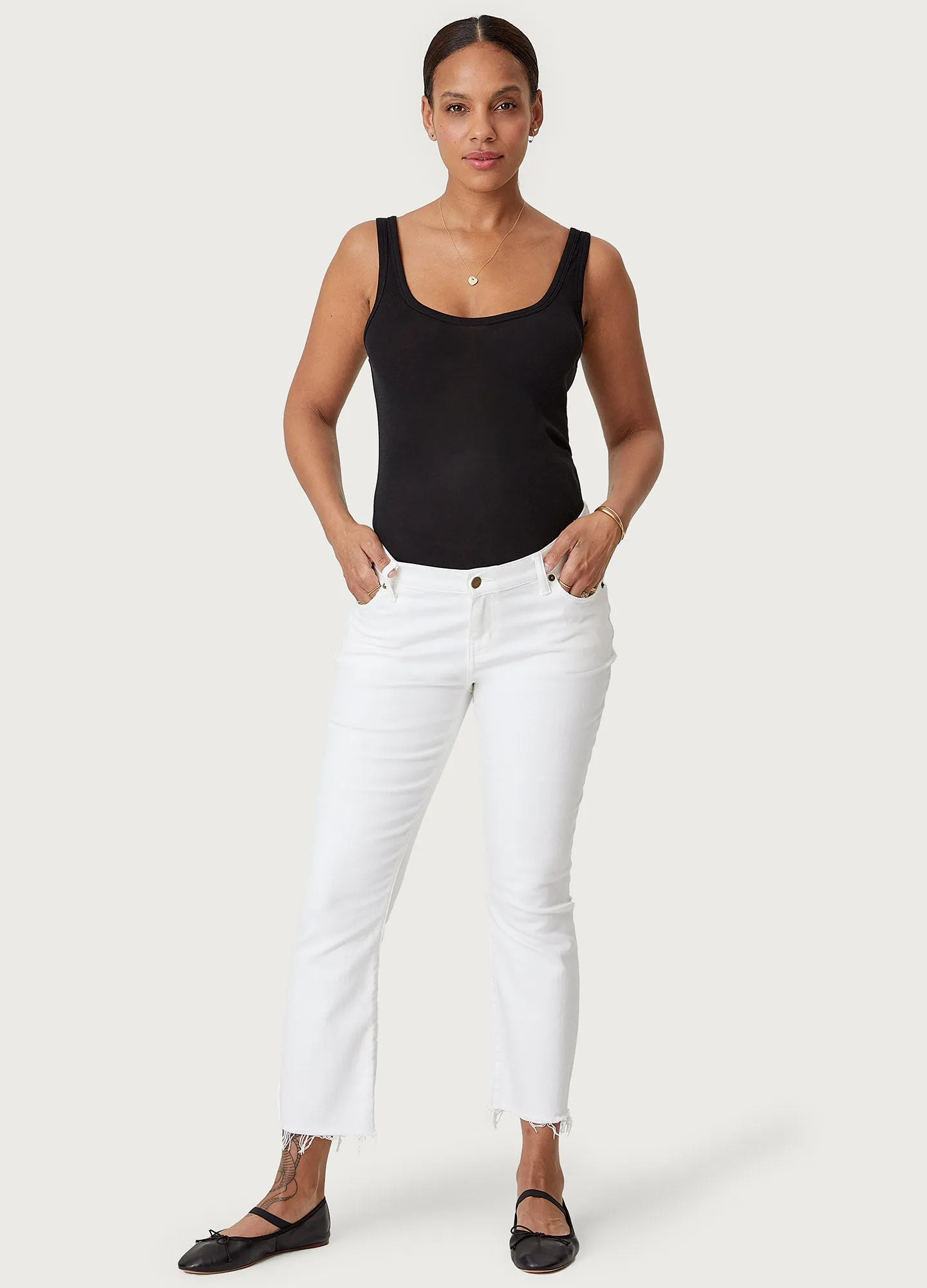 The Crop Maternity Jean