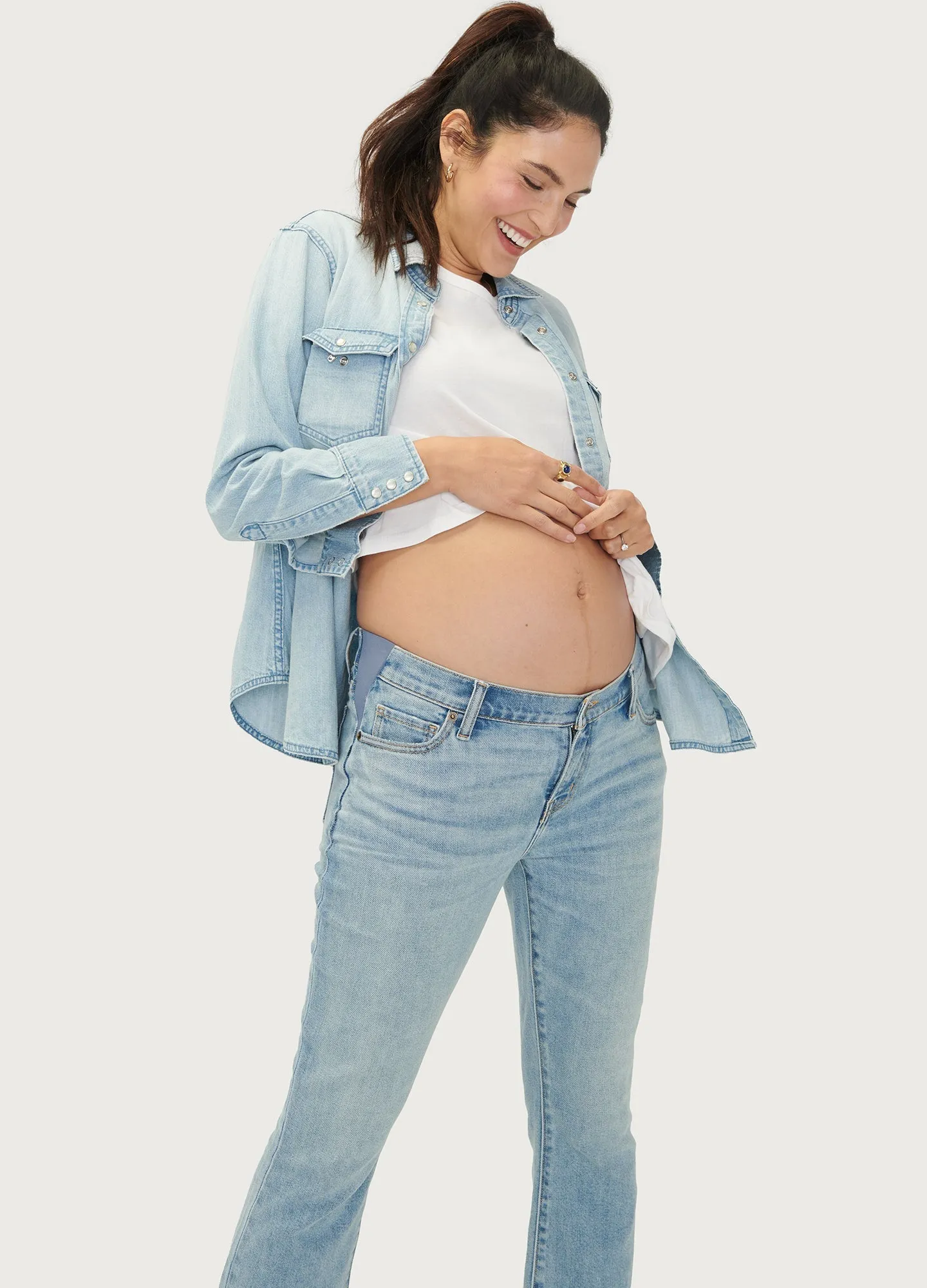 The Crop Maternity Jean