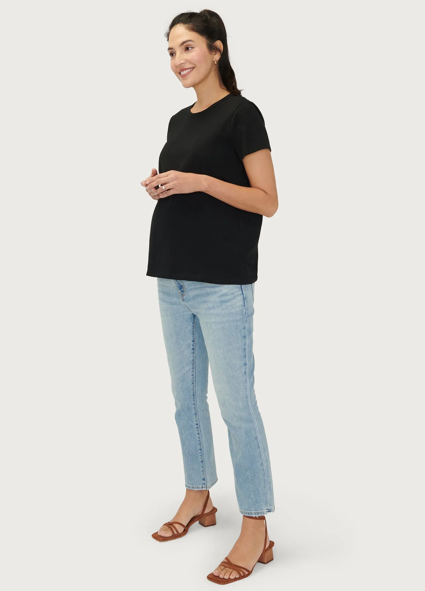 The Crop Maternity Jean