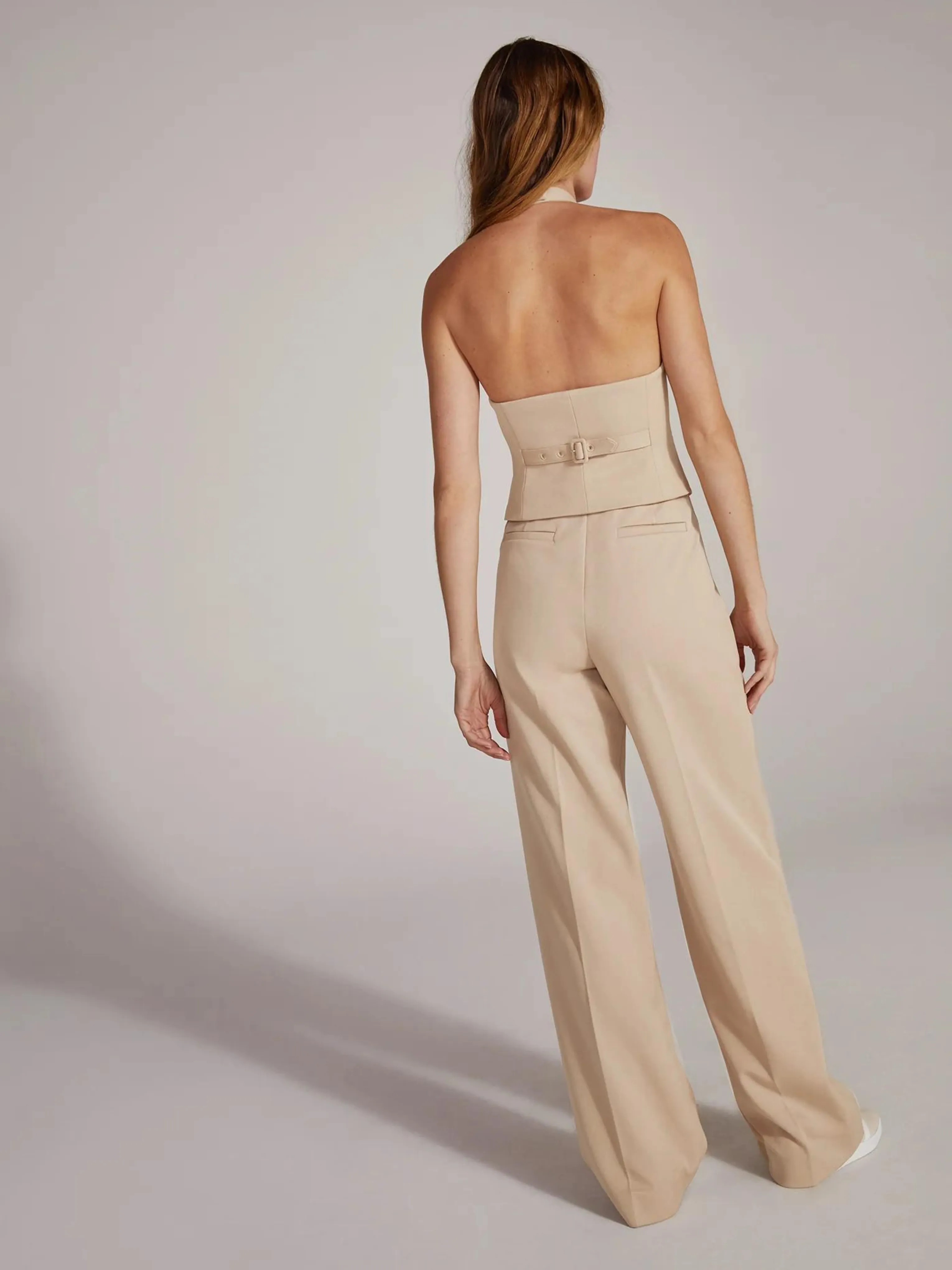 The Favorite Halter Vest in Beige