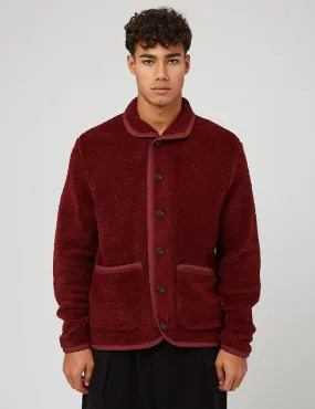 Universal Works Lancaster Jacket (Mountain Fleece) - Berry