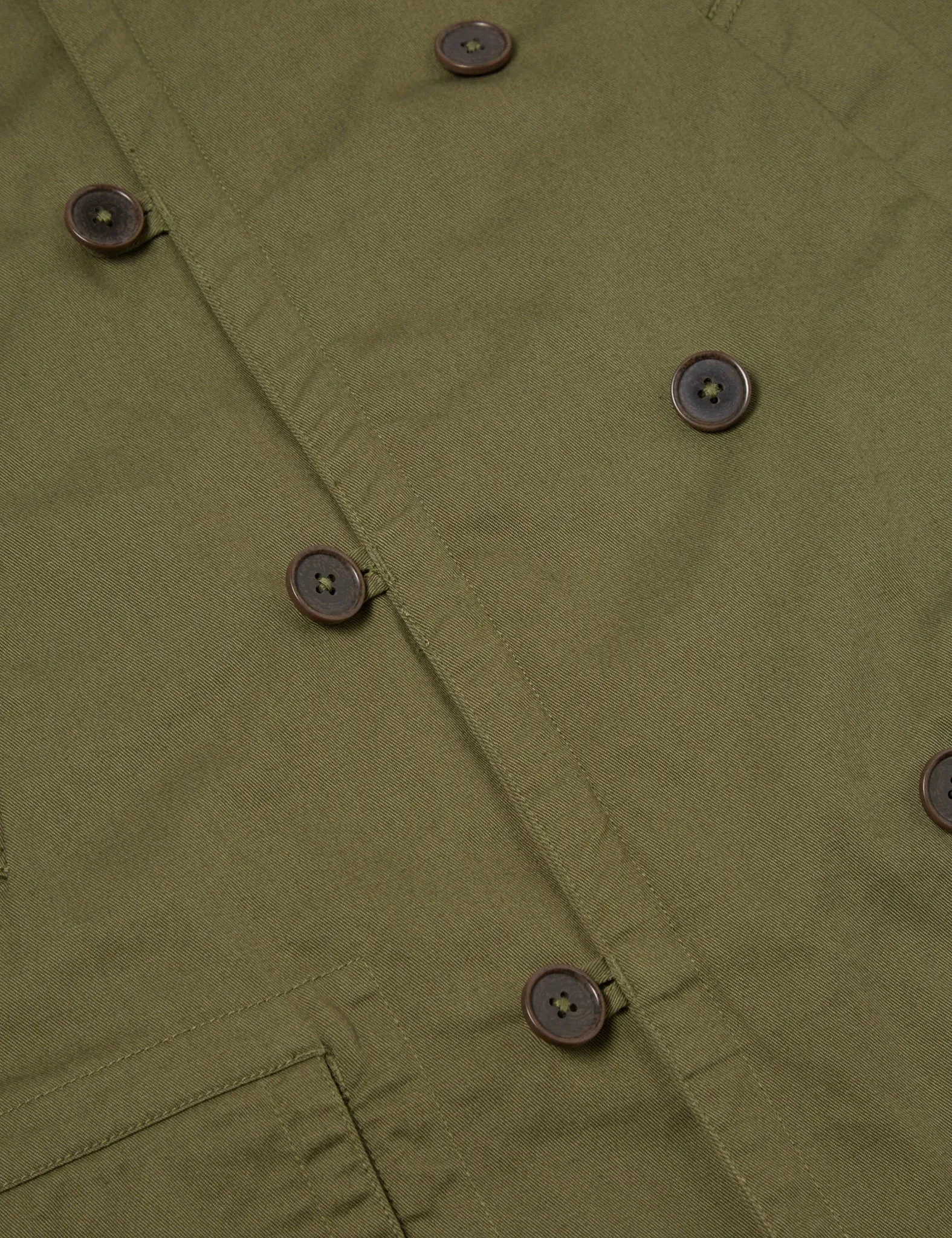 Universal Works Reversible Mackinaw Jacket - Light Olive Green