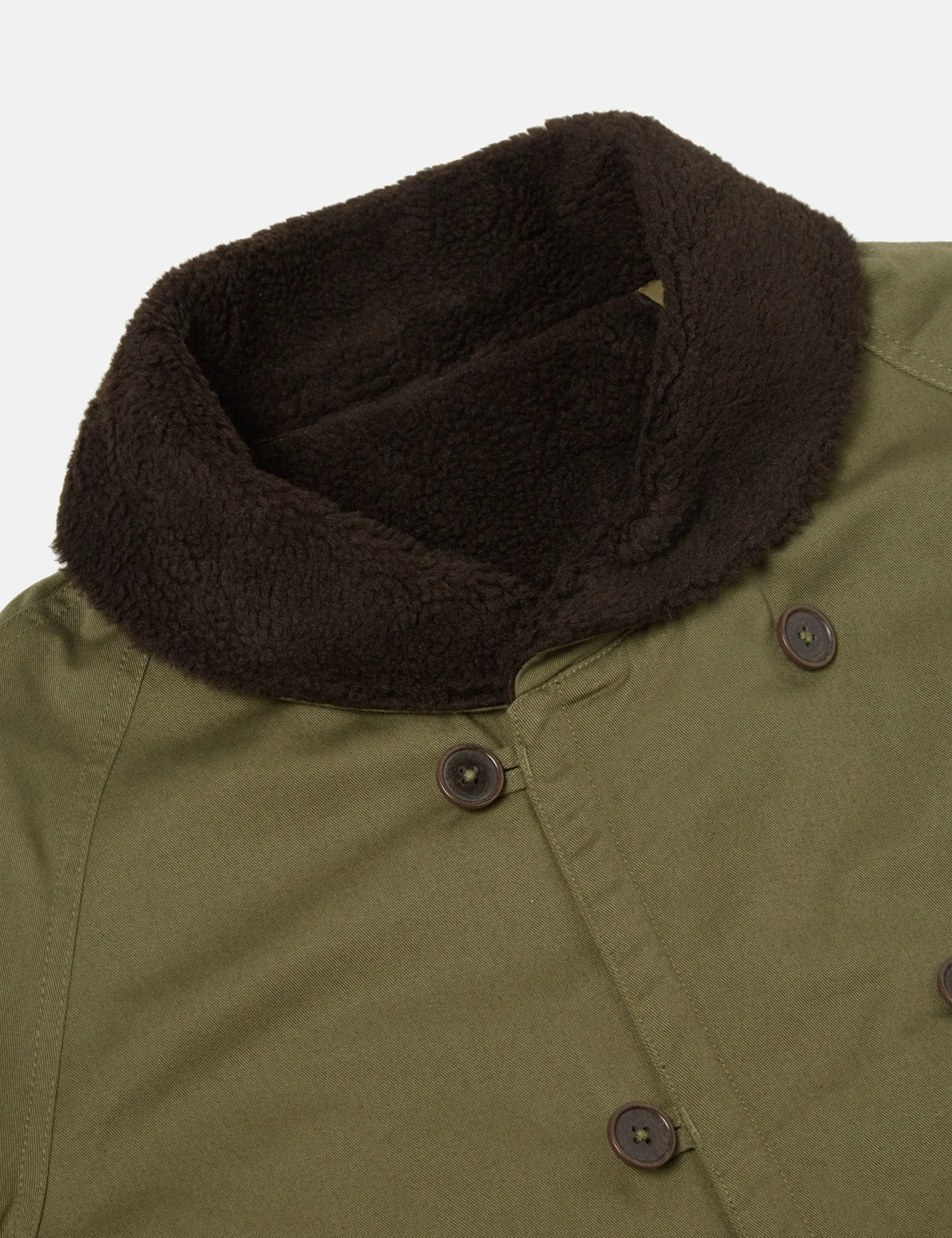 Universal Works Reversible Mackinaw Jacket - Light Olive Green