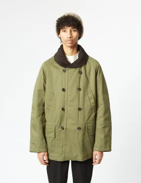 Universal Works Reversible Mackinaw Jacket - Light Olive Green