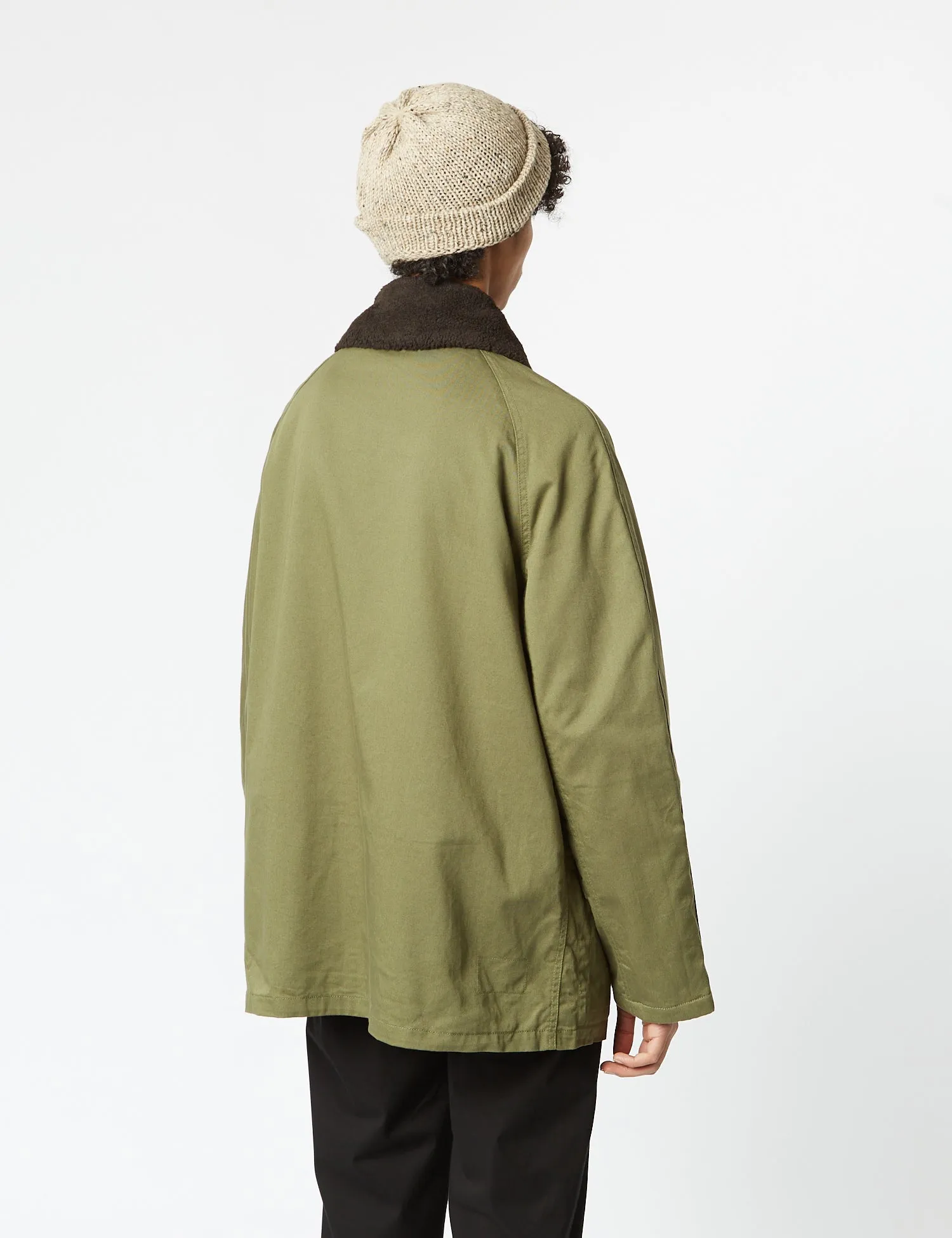 Universal Works Reversible Mackinaw Jacket - Light Olive Green