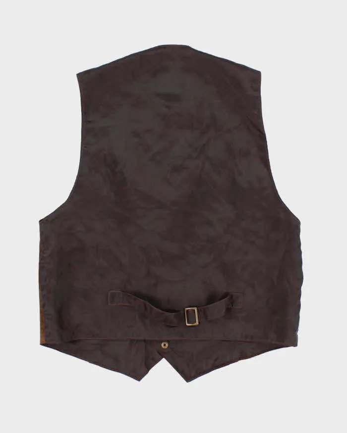 Vintage 90s Brown Suede Vest - S